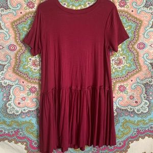 plum babydoll shirt